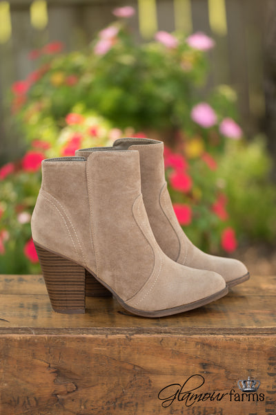 Heather Ankle Bootie - Beige