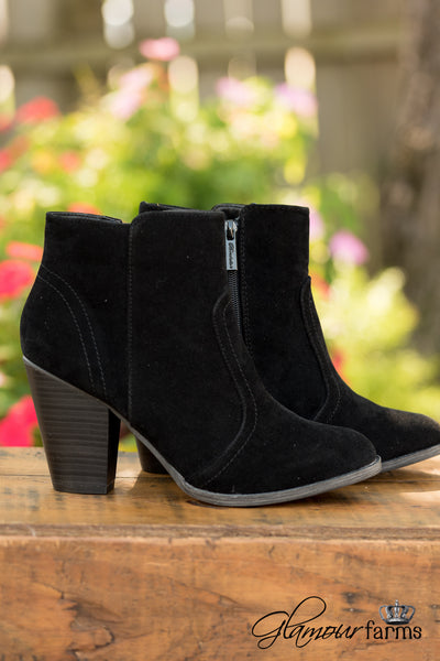 Heather Ankle Bootie - Black