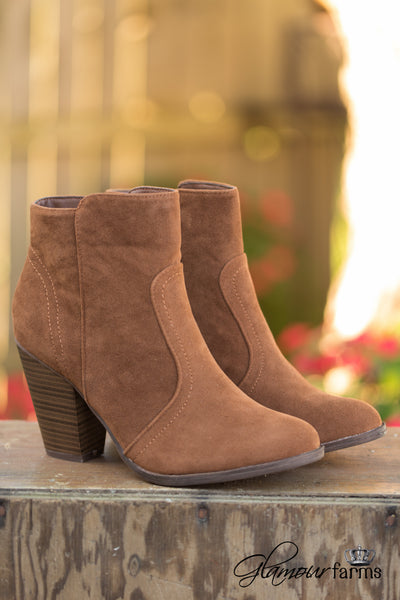 Heather Ankle Bootie - Tan