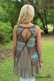 A Sweet Medley Tunic/Dress - Brown/Multi