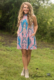 Adaline Tank Tunic/Dress - Neon Pink