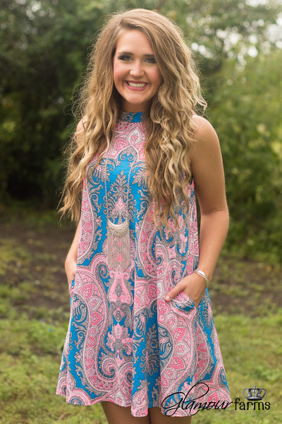 Adaline Tank Tunic/Dress - Neon Pink