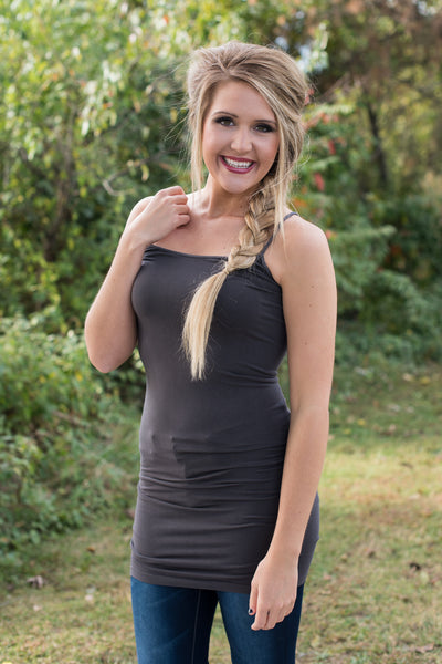 Curvy| Ahh-Mazing Cami Long Shaper - Dark Gray