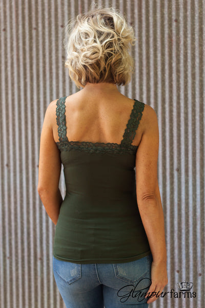 Ahh-Mazing Lace Short Shaper - Deep Olive