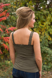 Ahh-Mazing Lace Short Shapers - Olive