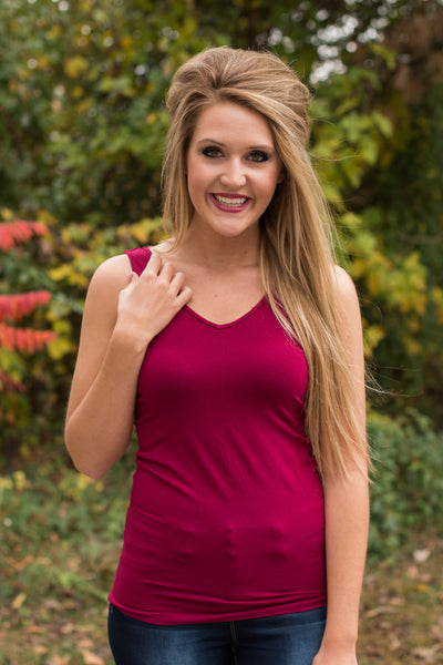 Ahh-Mazing Tank Short Shaper - Dark Cranberry