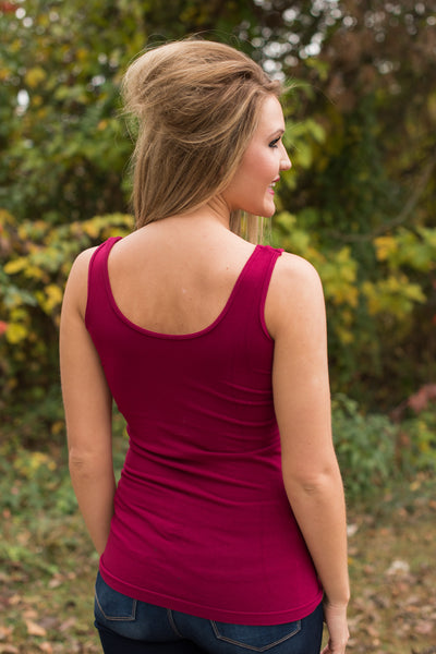 Ahh-Mazing Tank Short Shaper - Dark Cranberry