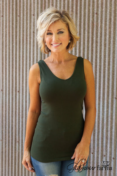 Ahh-Mazing Tank Short Shaper - Deep Olive