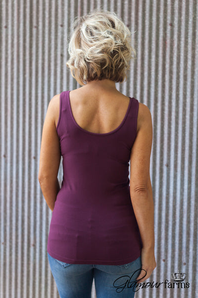 Ahh-Mazing Tank Short Shaper - Deep Wine