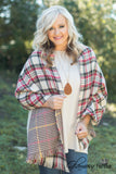 Alistaire Reversible Plaid Scarf - Tan
