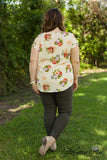 Curvy| Ambrose Floral Top - Blush