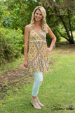 Anika Tank Tunic/Dress - Yellow/Multi
