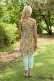 Anika Tank Tunic/Dress - Yellow/Multi