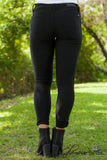 Ava Hyper Fleece Skinny - Black
