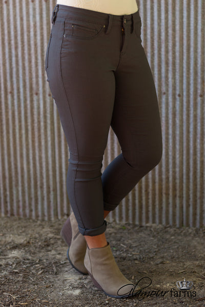 Ava Missy Hyper Stretch Skinny - Charcoal
