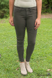 Ava Hyper Stretch Skinny - Dark Olive