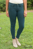Ava Hyper Stretch Skinny - Dark Teal