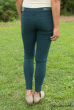 Ava Hyper Stretch Skinny - Dark Teal