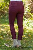 Ava Hyper Stretch Skinny - Wine