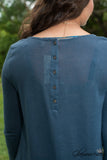 Beechwood Button Top - Navy