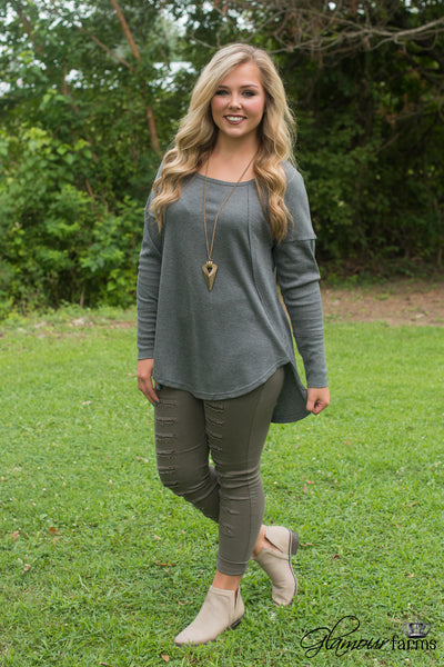 Before The Chill Top - Heather Charcoal