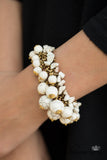 Bellatrix Bracelet - White/Worn Gold