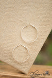 Bennet Hoop Earrings - Satin Silver