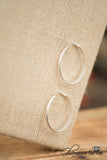 Bennet Hoop Earrings - Satin Silver