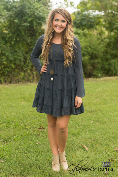 Blue Bayou Tunic/Dress - Steel Blue