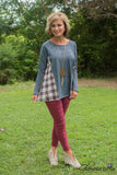Blue Falls Top - Denim Blue
