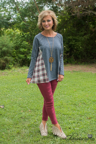 Blue Falls Top - Denim Blue