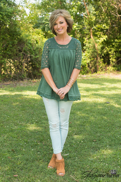 Briley Lane Top - Olive Green