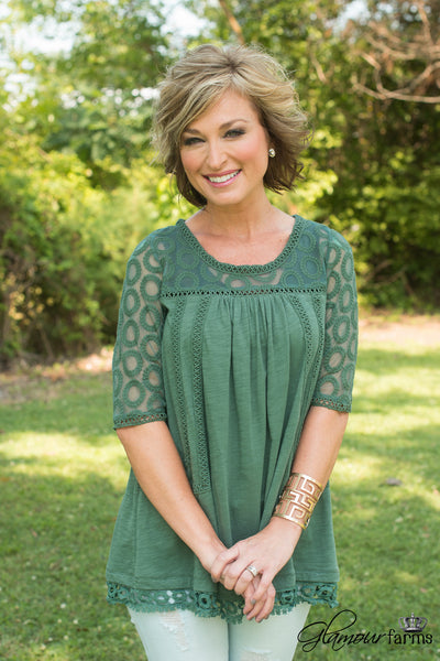 Briley Lane Top - Olive Green