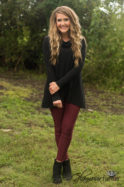 Brisk Days Top/Tunic - Black
