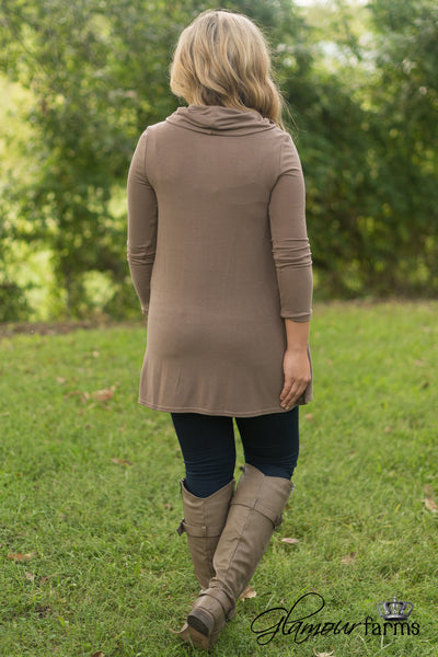 Brisk Days Top/Tunic - Mocha