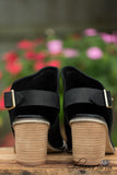 Caleb Peep-Toe Bootie - Black