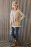 Carolina Moon Top - Taupe