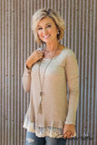 Carolina Moon Top - Taupe