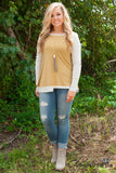 Cassidy Striped Top - Mustard