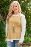 Cassidy Striped Top - Mustard
