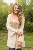 Catalina Lace Cardigan - Taupe
