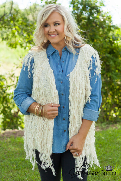 Curvy| Central Park Vest - Ivory