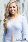 Chances Are Tassel Necklace - Light Brown