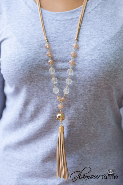 Chances Are Tassel Necklace - Light Brown