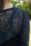 Charlotte Lace Top - Navy
