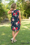 Claryville Floral Dress - Navy
