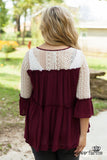 Crimson Moon Top - Burgundy