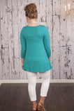 Cute as a Button Tunic - Jade