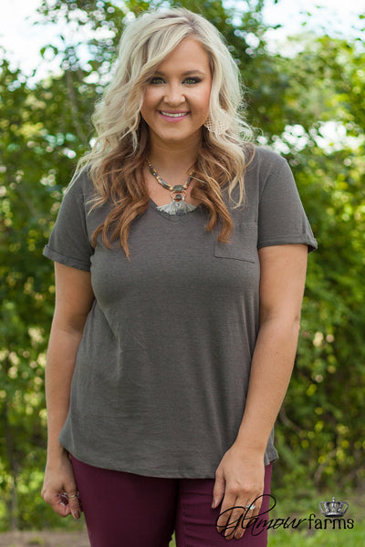 Claudine Stone Tassel Necklace - Gray/Worn Gold