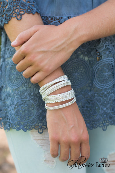 *1 LEFT* Dallas Wrap Bracelet - White